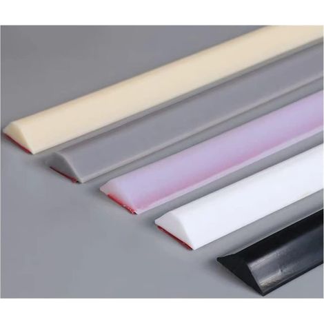 CCYKXABande d'étanchéité pour salle de bain et évier de cuisine - Barrage d'angle pliable et bande de rétention d'eau pour comptoir - Gris - 9 m (1/5)