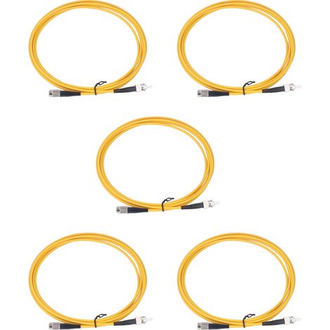 5 cordons de brassage à fibre optique, ignifugés, résistants à la charge et au vieillissement, conducteurs de cordons de brassage à fibre optique (1/5)