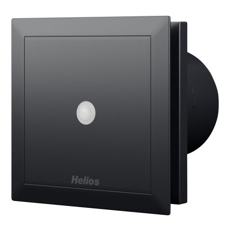 Helios M1/100 P Minivent DN 100 zweistufig, mit Präsenzmelder, Schwarz (1/2)