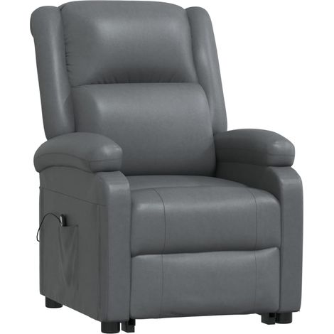 Fauteuil anthracite similicuir extérieur (1/5)
