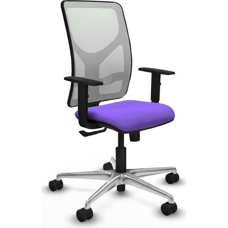 Chaise de bureau piqueras y crespo Motilla noir mousse épaisse (1/2)