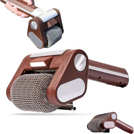 Nettoyeur de barbecue électrique - Sans poils - Rechargeable sans fil - Rouleau rotatif amovible - Outil de cuisine extérieure