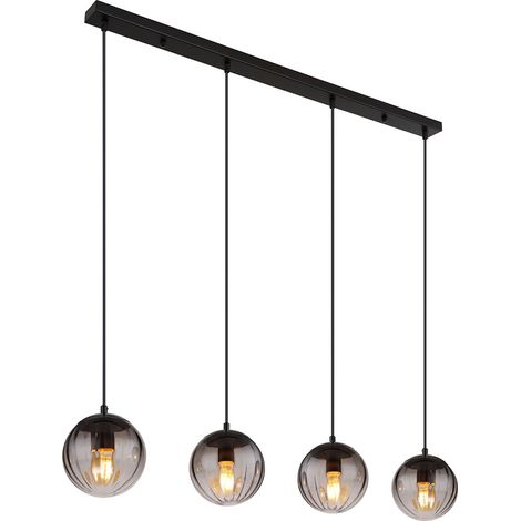 Globo - lámpara colgante - Dallerta - negro - vidrio vidrio