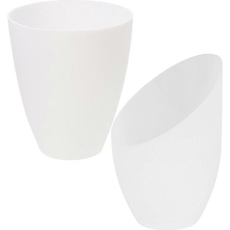 Lot de 6 abat-jour inclinés et plats en plastique pour lampes de table, suspensions et appliques murales. (1/5)