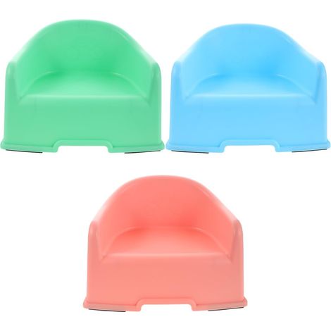 Lot de 3 Petits Tabourets de Salle de Bain pour Garçon et Filles Marchepied de Bain Antidérapant en Plastique Couleurs Rose Bleu Vert Taille Adaptée pour Facile à Nettoyer (1/5)