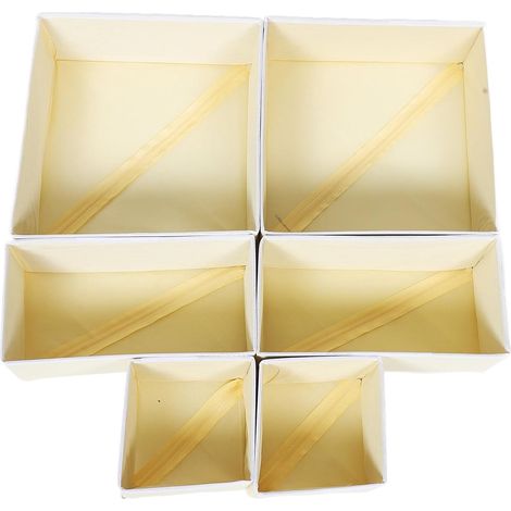 12pièces Boîtes De Rangement Pour Sous-vêtements Organisation Pour Chaussettes Séparateurs De Tiroir Pour Lingerie Soutiens-gorge Et Culottes (1/5)