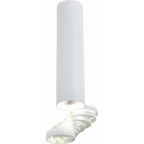 Tube LED encastré 1 GU10 Blanc Aluminium Candellux 2282756 (1/4)