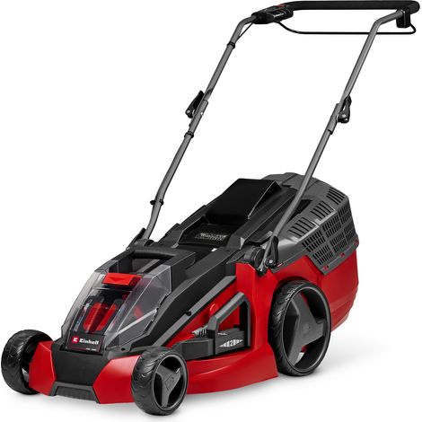 Einhell Tondeuse à gazon sans fil GE-CM 43 Li M KIT PXC (36V, Mulching, Brushless, Largeur de coupe 43cm) Livré avec 2 Batteries 4,0 Ah et Chargeur (1/5)