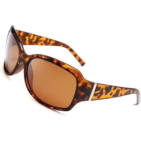 Lunettes de soleil polarisées surdimensionnées classiques pour femmes, forme carrée enveloppante B2504 (1/5)