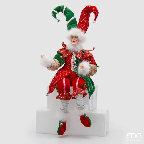 EDG Decorazione Natalizia Elfo In Tessuto  90 cm