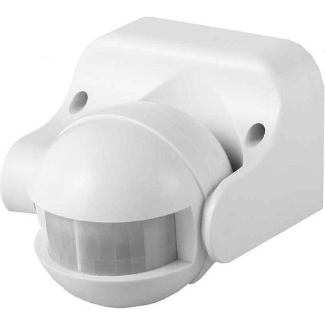 Detecteur De Mouvement Avec Regulateur Nuit/jour Orientable 180° Ip44 Blanc