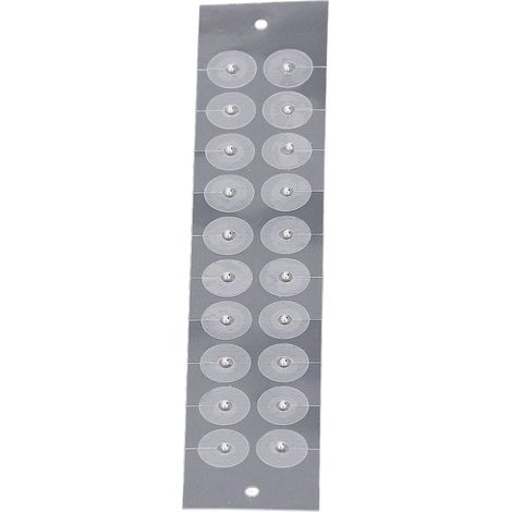 Lot de 100 pastilles auriculothérapie respirantes, autocollants d'acupression pour oreilles, patchs adhésifs peau douce, usage thérapeutique (1/5)