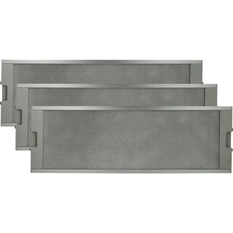 vhbw 3x Filter Metallfettfilter Ersatz für Küppersbusch 501120 für Dunstabzugshaube, Metall
