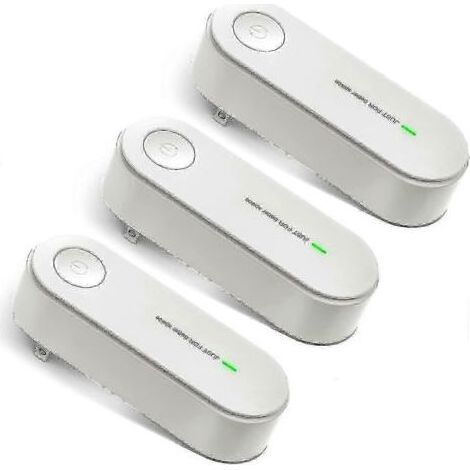 Pair Purificateur d'air portable à brancher (lot de 3) avec générateur d'ions négatifs et filtre sans filtre pour la maison. Élimine les odeurs et parfume l'air.(BR) (1/5)