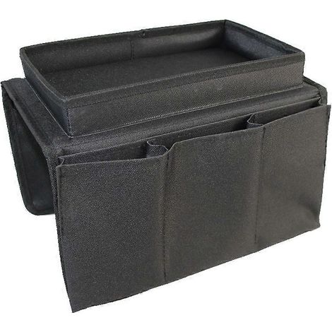 Sac de rangement pour accoudoir de canapé, fabriqué en tissu Oxford résistant, sac à suspendre près du lit, idéal pour ranger la télécommande, des en-cas, etc. (1/5)