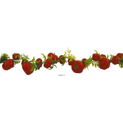 Guirlande de 36 Tomates Artificielles Coeur de Boeuf 2m D 15 cm &ndash Plastique Soufflé (1/3)