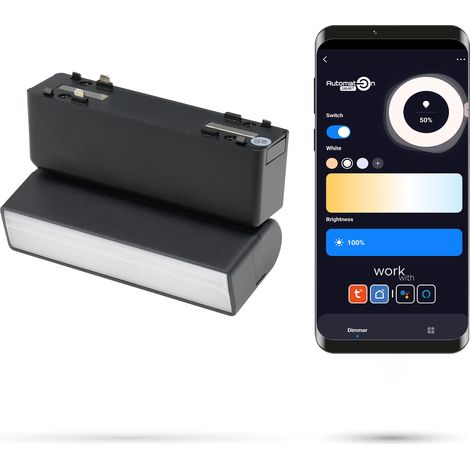 Foco lineal Tuya Flood Reg 5W ZF5 Zigbee para rieles SLIM TRACK y FiberFLEX, 48 V CC, regulable de 3000 a 6000 K. (1/5)