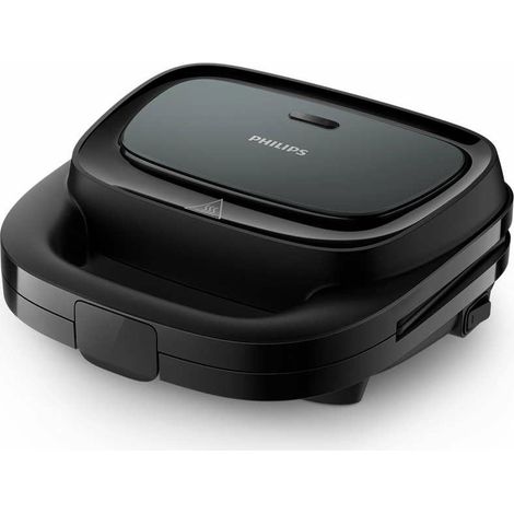 Philips HD2330-90 Serie 3000 Tostapane per Panini e Toast 750W piastra antiaderente colore Nero (1/4)