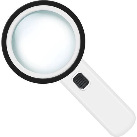 Dailygoods - Lupa de mano - Aumento de 30X - 12 luces LED - Verde - Ideal para personas mayores - Para lectura e inspección (1/5)
