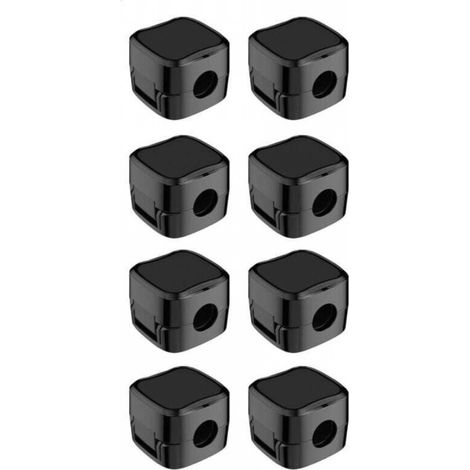 8Pcs Organisateur Câble Magnetique avec Auto-adhésifs, Clips Rangement de Câble, pour Câble Chargement USB, Câbles D'alimentation, pour Maison, Bureau (Noir) (1/5)