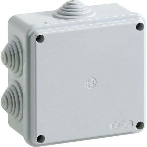 Cassetta di derivazione stagna da parete con viti metalliche grigio ip55 01 vm bocchiotti b04831 (1/2)