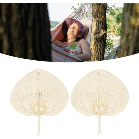 Éventail japonais en bambou naturel tissé à la main pour se rafraîchir (1/5)
