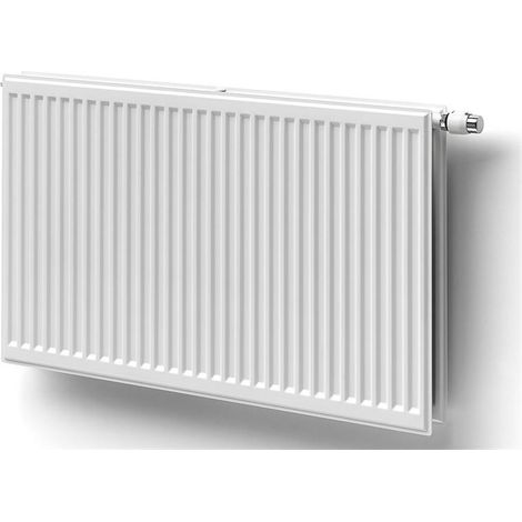 Henrad – Radiateur eau chaude en acier 467W – Hauteur 700 mm – Longueur 400 mm – Finition blanche RAL 9016 – Conçu pour environnements sensibles