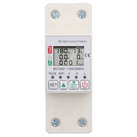 WiFi Smart Power Meter Switch, 63A 300V Echtzeit Smart Energy Monitor Switch (1/5)