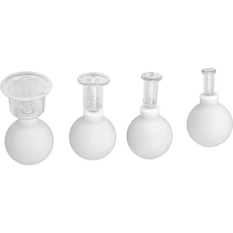 Kit de ventouses sous vide pour éliminer l'humidité, masser, ventouses résistantes, améliorer la circulation sanguine, ensemble de ventouses blanches (1/5)