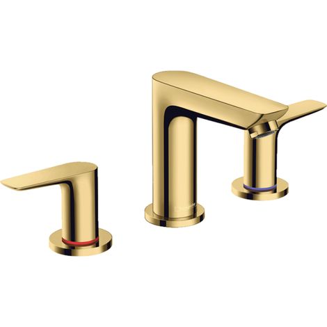 hansgrohe Talis E Mezclador de lavabo de 3 agujeros, residuos (1/3)