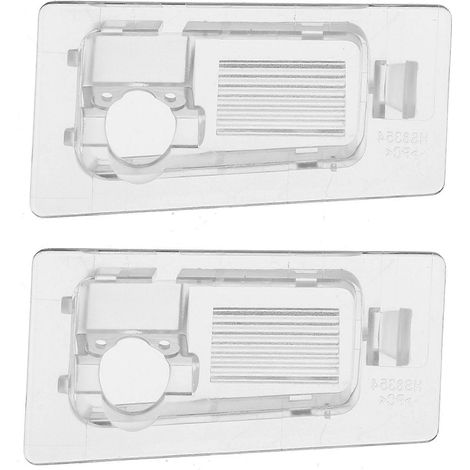 2 soportes para cámara de visión trasera de coche, carcasa protectora para cámara de marcha atrás, compatibles con Hyundai Solaris Sedan HC Rusia 2017 2018 2019 (1/5)