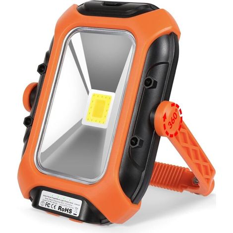 MINKUROW Wiederaufladbare LED-Lampe Campinglampe Solarbatterie USB Wiederaufladbare LED-Flutlicht Wasserdichte Ip65-Mechanikerlampe Für Campingzelt-Arbeitsoberflächenlicht