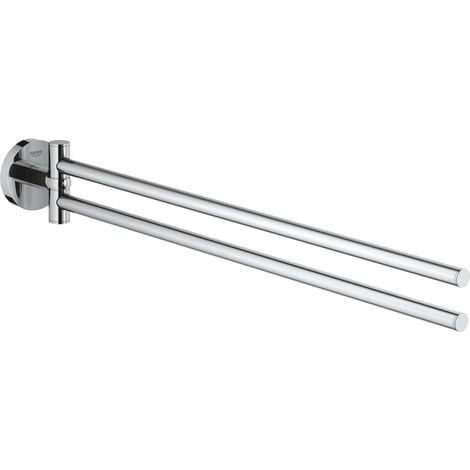 Grohe QuickFix Start - Portasciugamani doppio, lunghezza 44 cm, cromo 41183000 (1/4)
