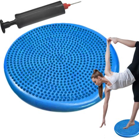 Disque de stabilité – Siège mobile avec pompe – Siège flexible pou salle de classe élémentaie, planche d'équilibe gonflable, amélioe la postue, le fitness, la stabilité (1/5)