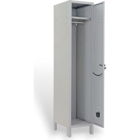 Armadio spogliatoio in metallo 36x34xH180 cm 1 anta con serratura antiscasso Prometal (1/4)