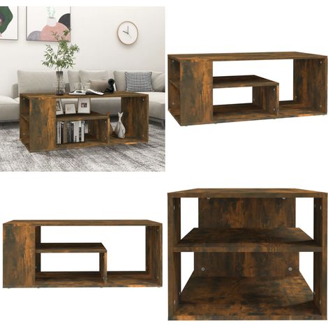 Couchtisch Räuchereiche 100x50x40 cm Holzwerkstoff - Couchtisch - Wohnzimmerschrank - Sideboard - Regal - Holzmöbel - Home & Living (1/5)