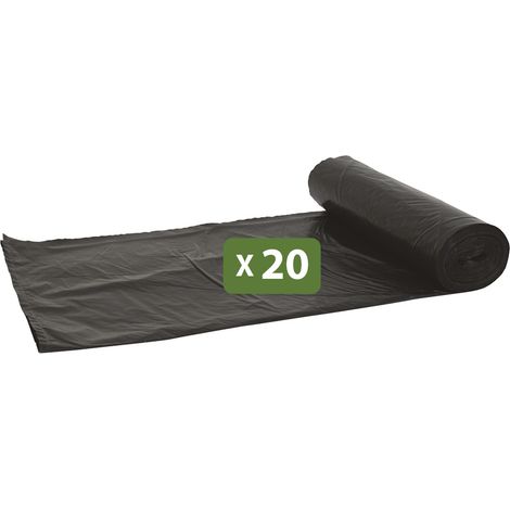 Pack and Move - Lot 20 Grands Sacs Poubelles Résistants Pour Déménagement - 120 L - Sacs Poubelles Pour Gros Volumes (1/5)