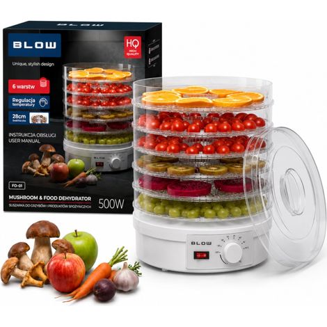 Secador de champiñones, verduras y frutas 500w blow fd-01 (1/5)