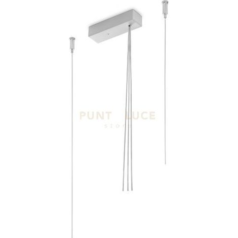 PASKISDA- KIT SOSPENSIONE COLORE ARGENTO H.2MT PER "GSTT16-GSTT43"