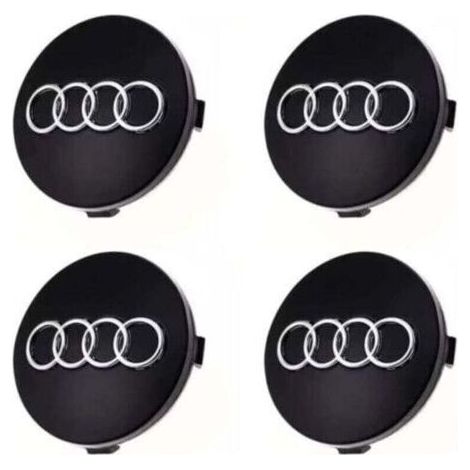 Copricerchi 4 pezzi per Audi, auto accessori, ABS 60 mm (1/5)