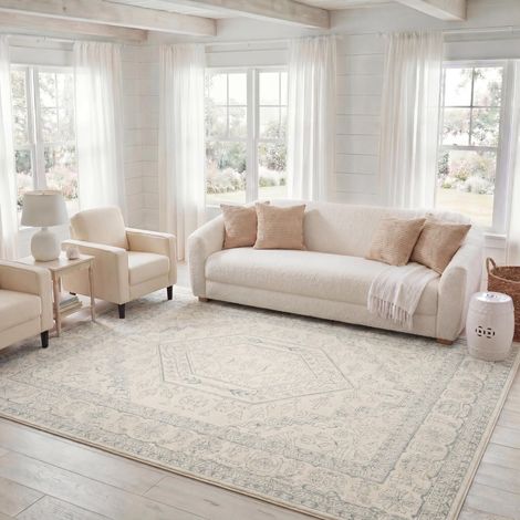 Tapis 183 x 274 cm - Collection - Design Traditionnel, Ivoire (1/5)