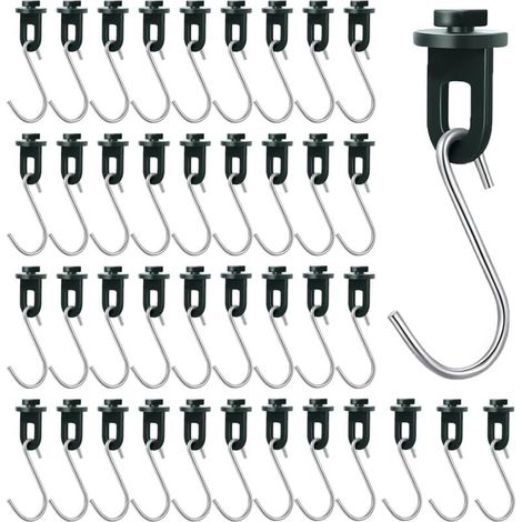 50 Pinces Pivotantes pour Serres et 50 Crochets en S Pinces pour Serres à Plantes Pinces en Plastique Durables Suspensions pour Plantes Accessoires pour Serres (1/5)