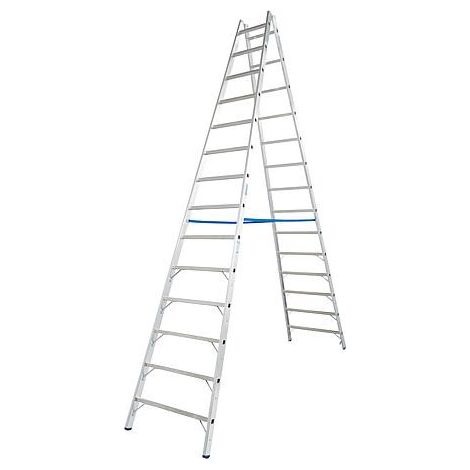 Echelle double H de travail 5,40 H d'echelle 3,75 2x14 echelons (1/5)