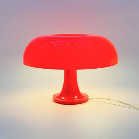 Lampe champignon, lampe de table champignon, lampe de chevet champignon LED, lampe de bureau esthétique moderne,rouge (1/5)