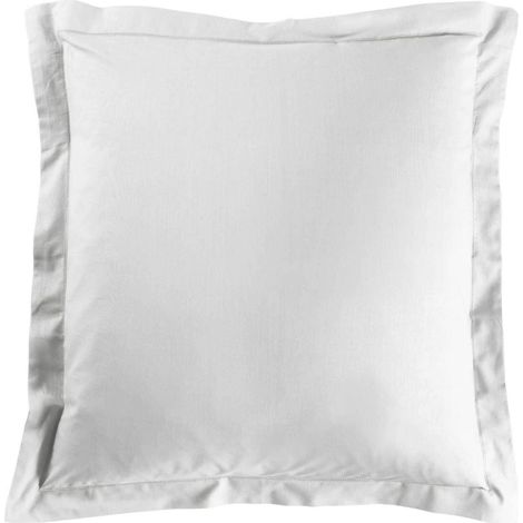 Taie d'oreiller carrée 63x63 cm - 100% coton - Blanc