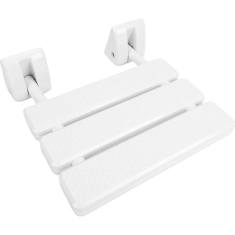 Siège de Douche Pliant Mural Antidérapant, Banc de Douche de sécurité Pliable, Tabouret de Salle de Bain pour Personnes âgées Handicapées, Alliage ABS Blanc (1/5)