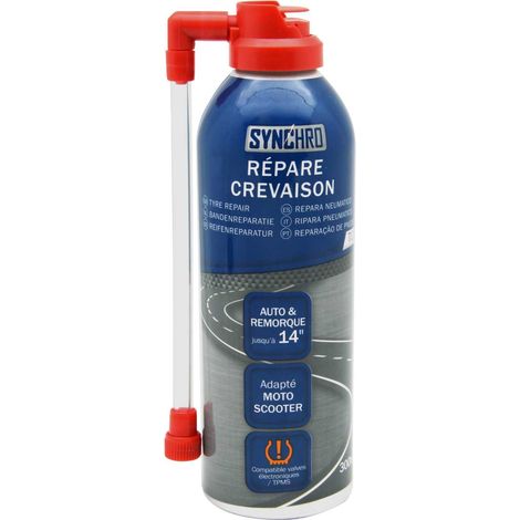 Oc-Pro – Bombe aérosol anti-crevaison 300 ml – Réparation rapide pneus 13/14 pouces – Application sans démontage – Compatible tous pneus