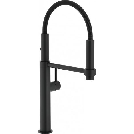 Franke Küchenarmatur Pescara Semi-Pro Anthracite Auszugsbrause Edelstahl PVD