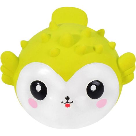 latex sonore Octopus Jouet pour chien – Floating Shark Puffer Fish – pour chiens Fetch Game – Jaune (1/5)