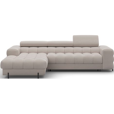 Canapé d'angle gauche convertible Beige confort premium 285x99x181cm FILTRO (1/5)